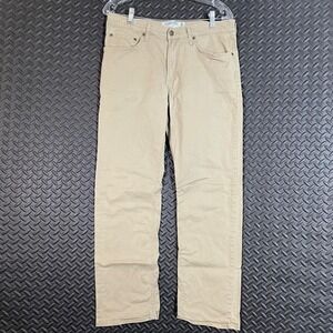 Wrangler Khaki Brown Straight Fit Flex Chino Pants‎ Men's Size 32x30